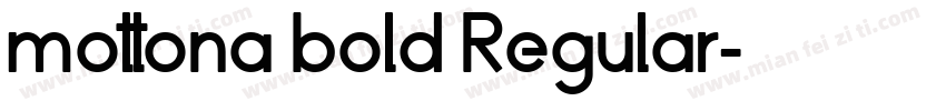 mottona bold Regular字体转换